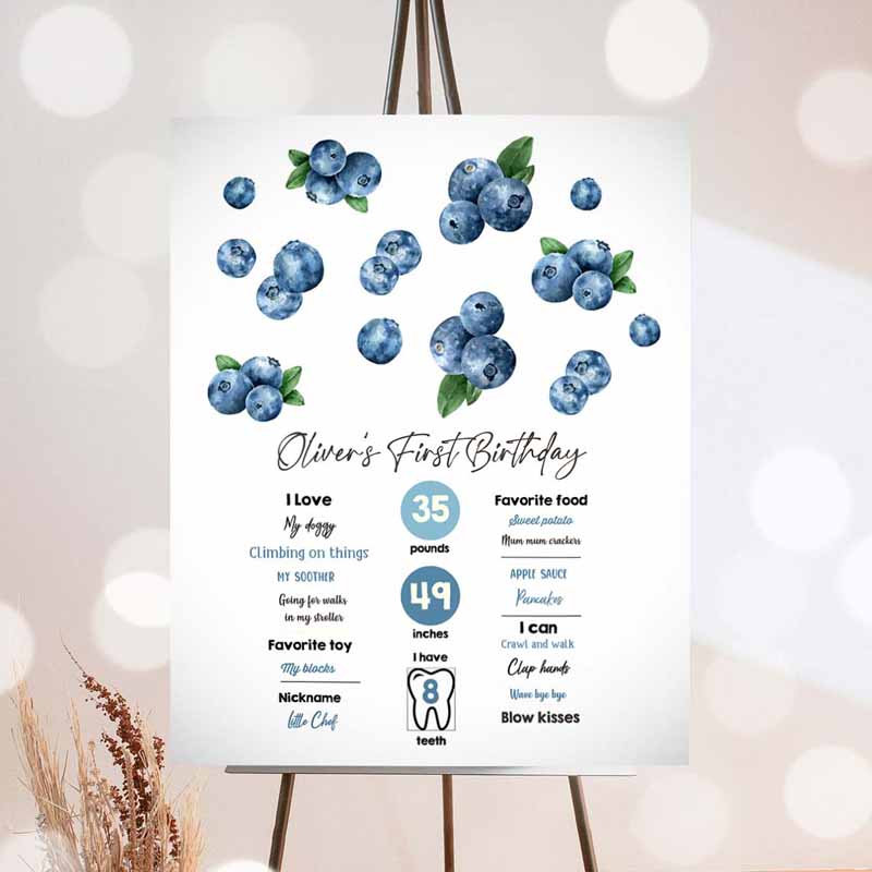 Farm Animal Invitation, Milestones Sign BlueBoy Farmers Market Invitation