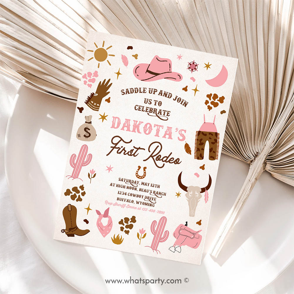 Cowgirl Invitation, Cowgirl Birthday Party Invitation