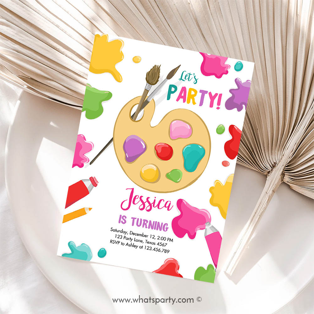 Painting Art Party Invitation