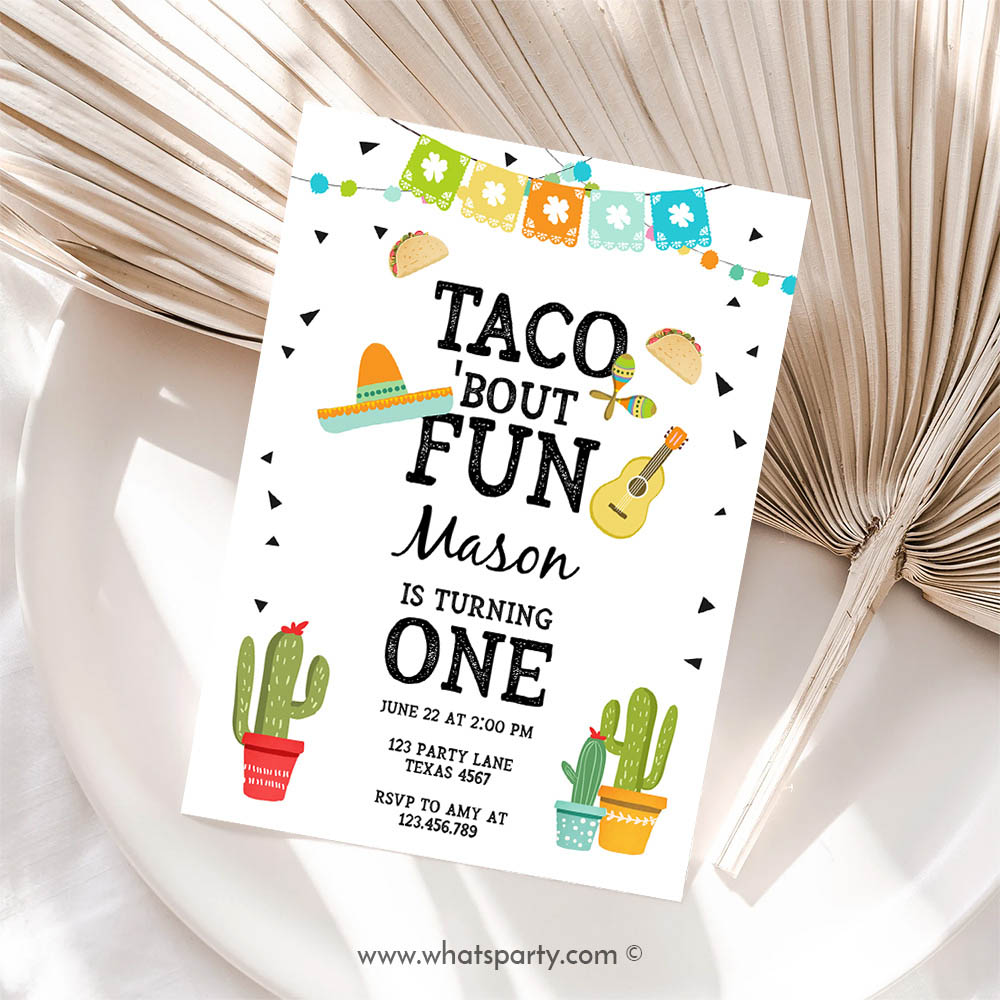 Taco Invitation, Taco Bout Fun Birthday Invitation