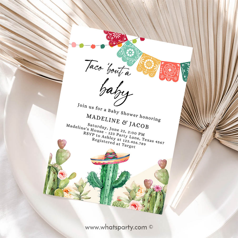 Taco Invitation, Taco Bout a Baby Shower Invitation