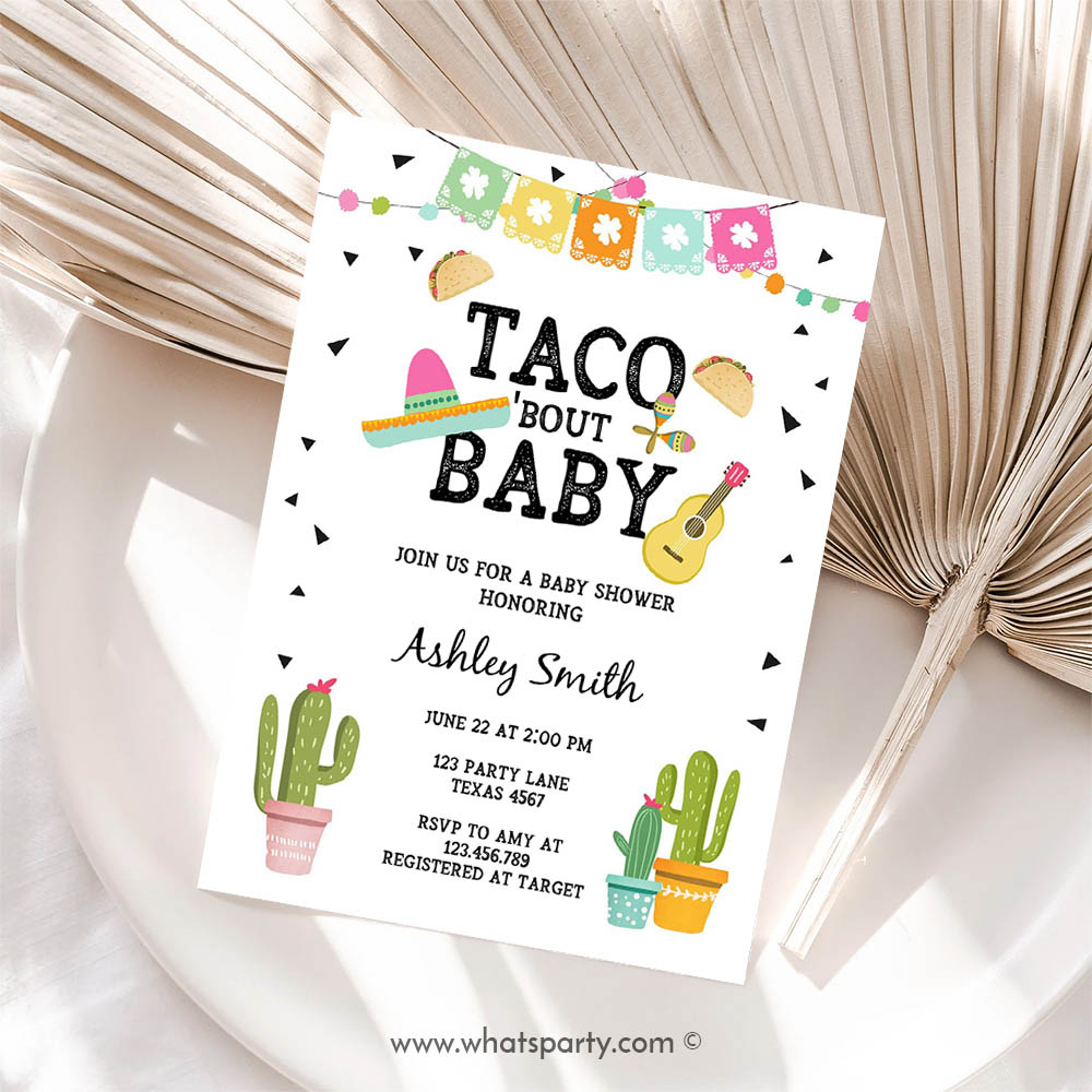 Taco Invitation, Taco Bout a Baby Shower Invitation