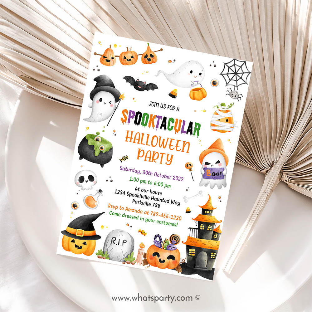 Halloween Invitation, Halloween Invitation, Halloween Party Invitation, Halloween Birthday Invitation, Halloween Invitation