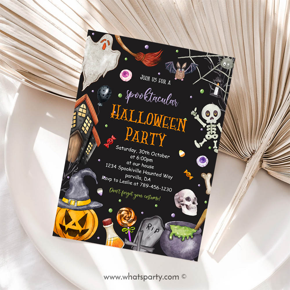 Halloween Invitation, Halloween Party Invitation, Halloween Party Invitation, Halloween Birthday Invitation, Halloween Invitation